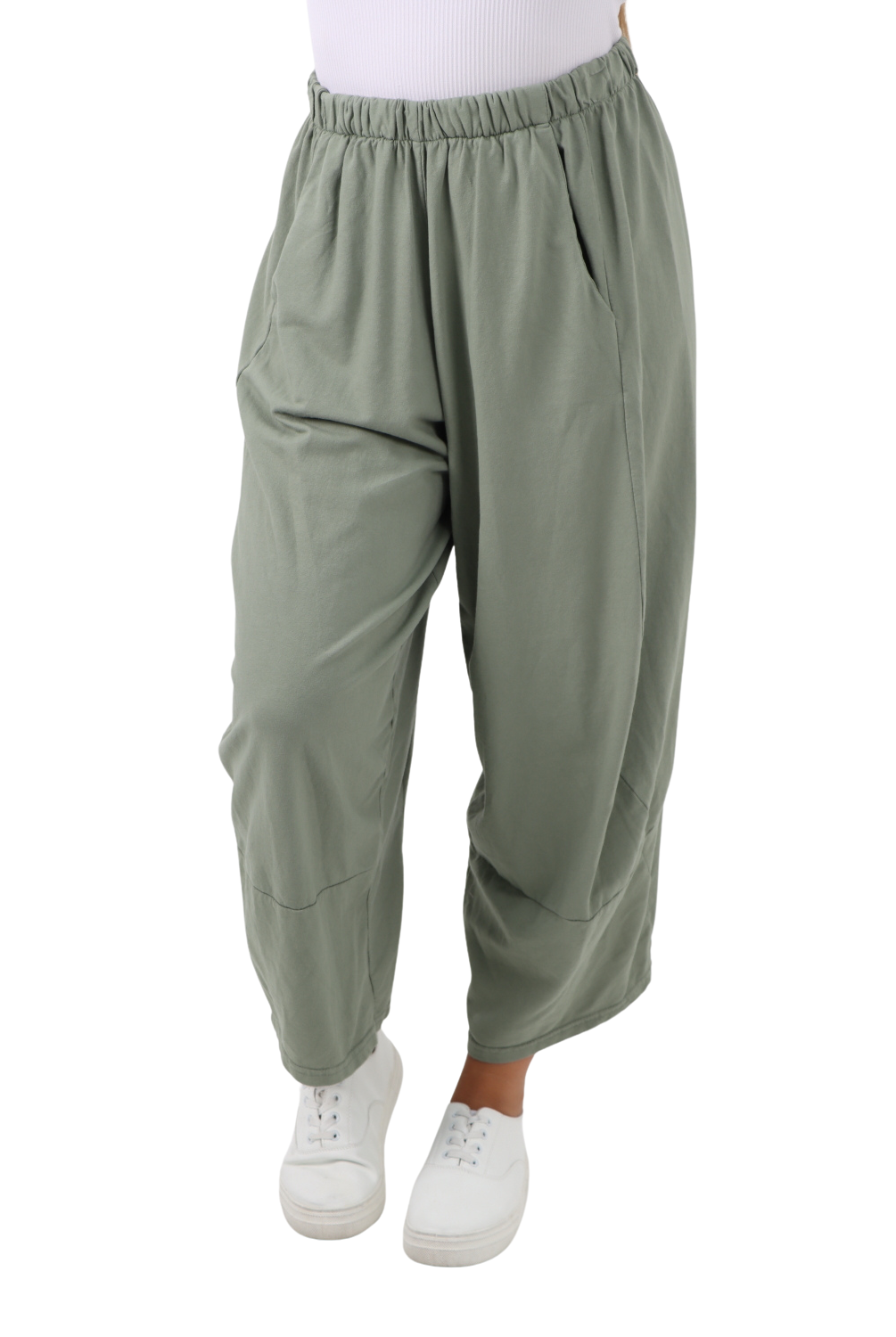 Italian Relaxed Fit Plain Baggy Trouser Trousers WearAll