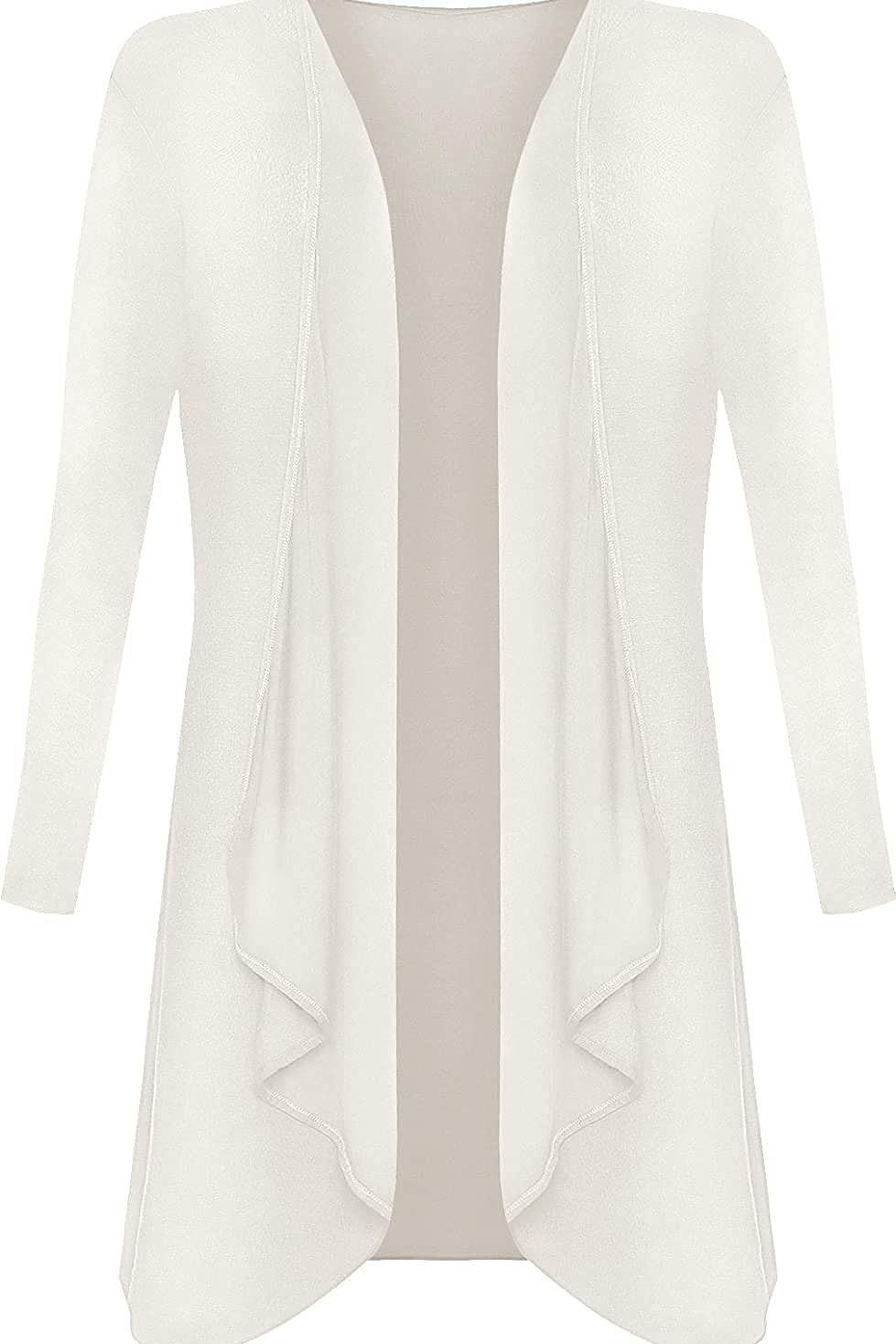 Open Waterfall Cardigan cardigan WearAll Cream 16-18