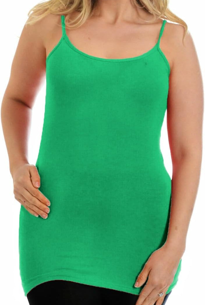 Cami Stretch Vest Scoop Neck Top Tops WearAll Jade 8-10
