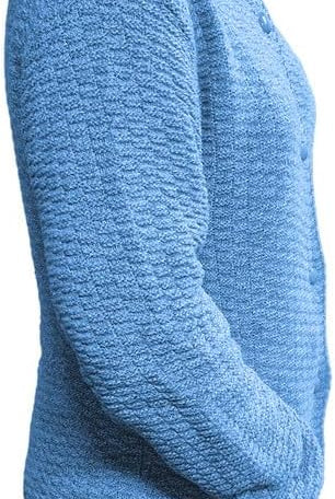 Women's Knitted Winter Cardigan Long Sleeve Warmth with Crew Neck & Ribbed Knit Cardigan WearAll