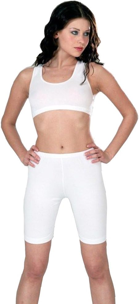 Cycling Short Cotton Shorts WearAll White S-M