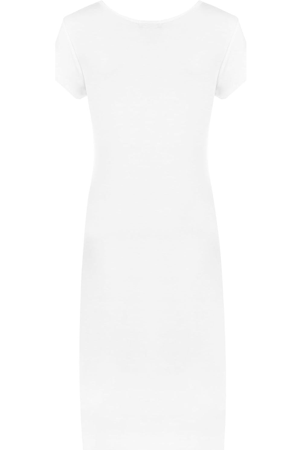 Plain Short Sleeve Jersey Midi Dress Dress WearAll