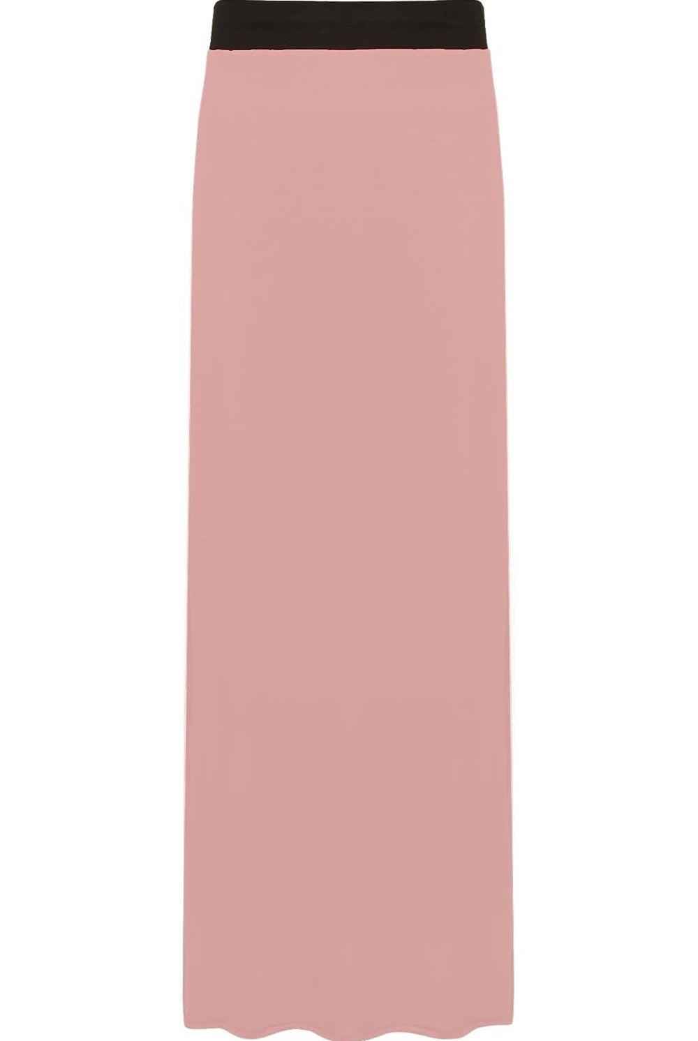 Plus Size Pencil Long Maxi Skirt Elasticated Waist Skirt WearAll Pink 16-18