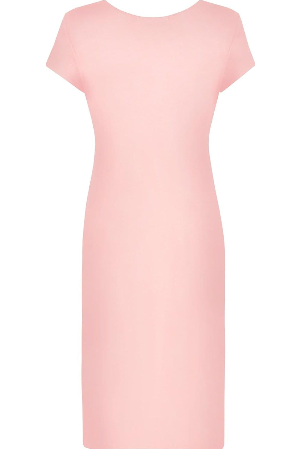 Plain Short Sleeve Jersey Midi Dress Dress WearAll