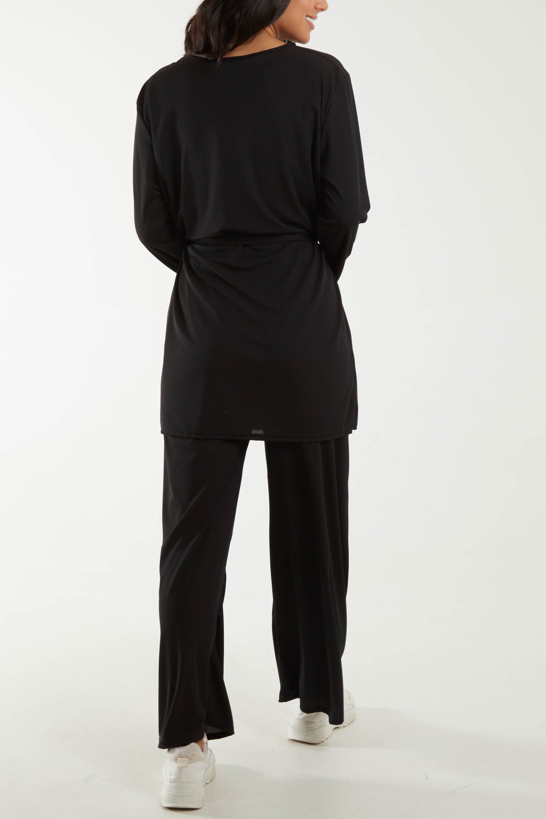 Tied Front Top & Trousers Belted Set Co-Ords WearAll