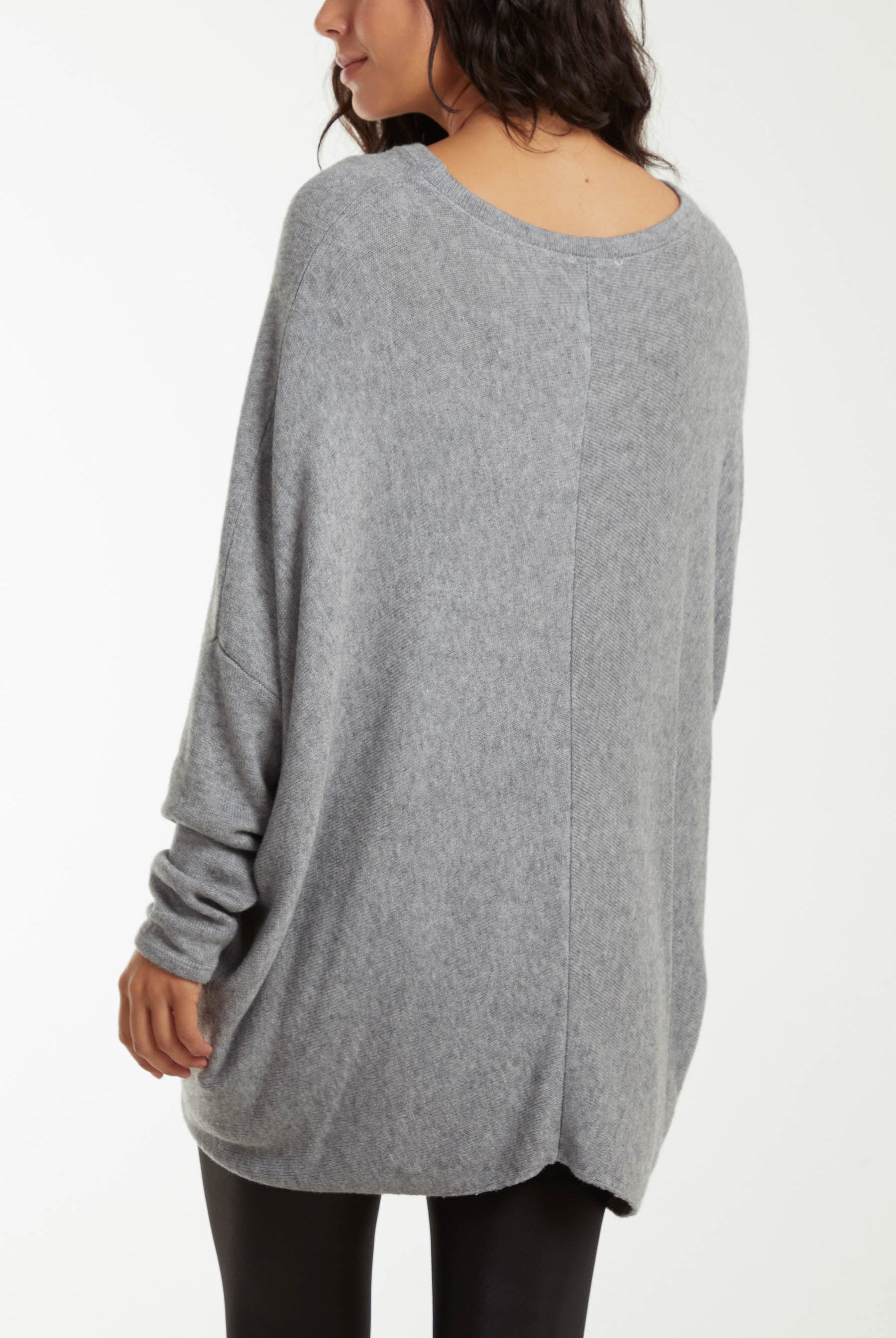 Asymmetric Hem Oversized Jumper Jumpers WearAll