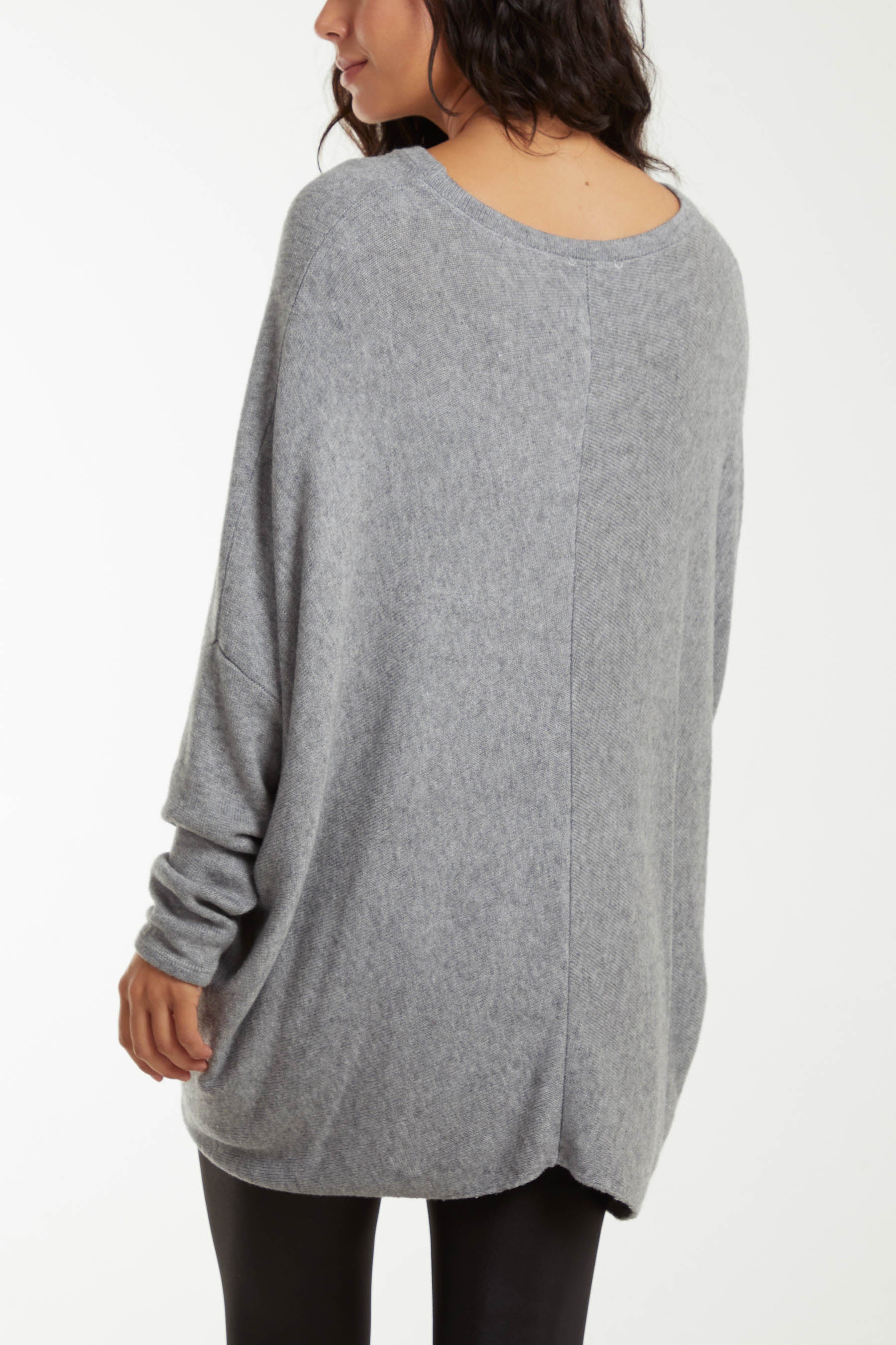Asymmetric Hem Oversized Jumper Jumpers WearAll