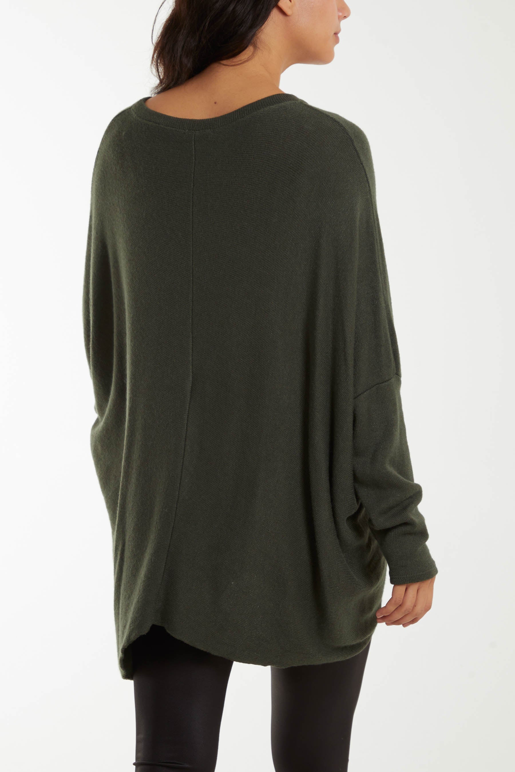 Asymmetric Hem Oversized Jumper Jumpers WearAll