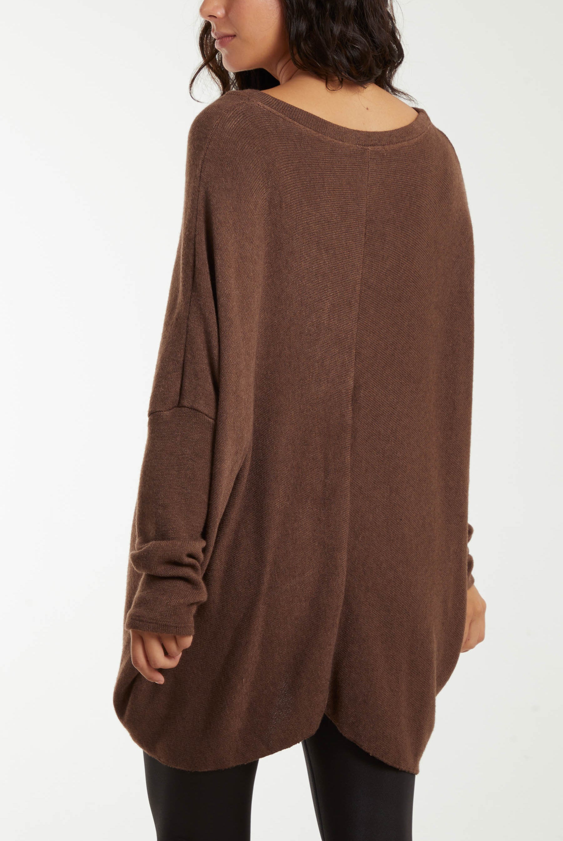 Asymmetric Hem Oversized Jumper Jumpers WearAll