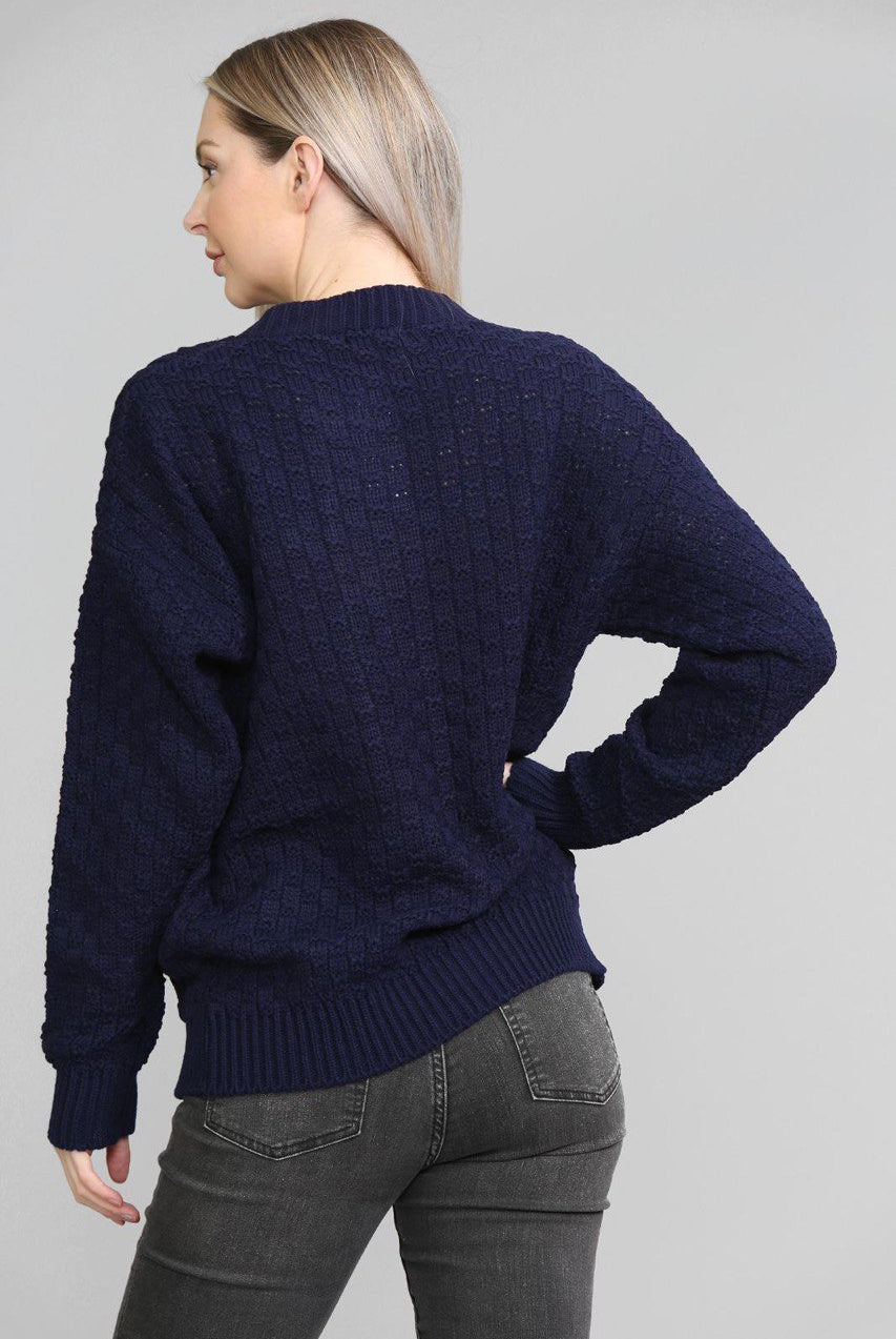 Chunky Cable Knit Long Sleeve Cardigan cardigan WearAll