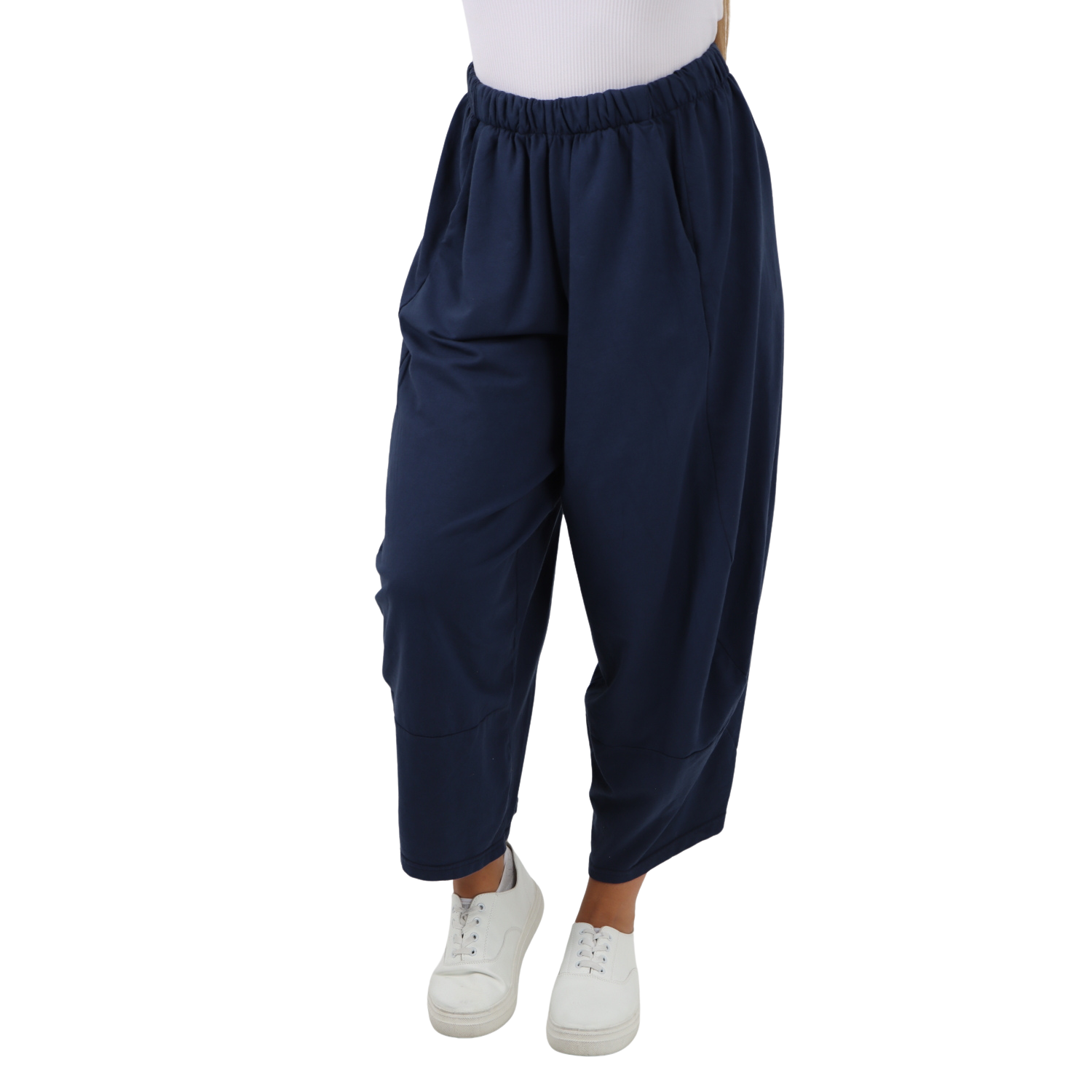 Italian Relaxed Fit Plain Baggy Trouser Trousers WearAll