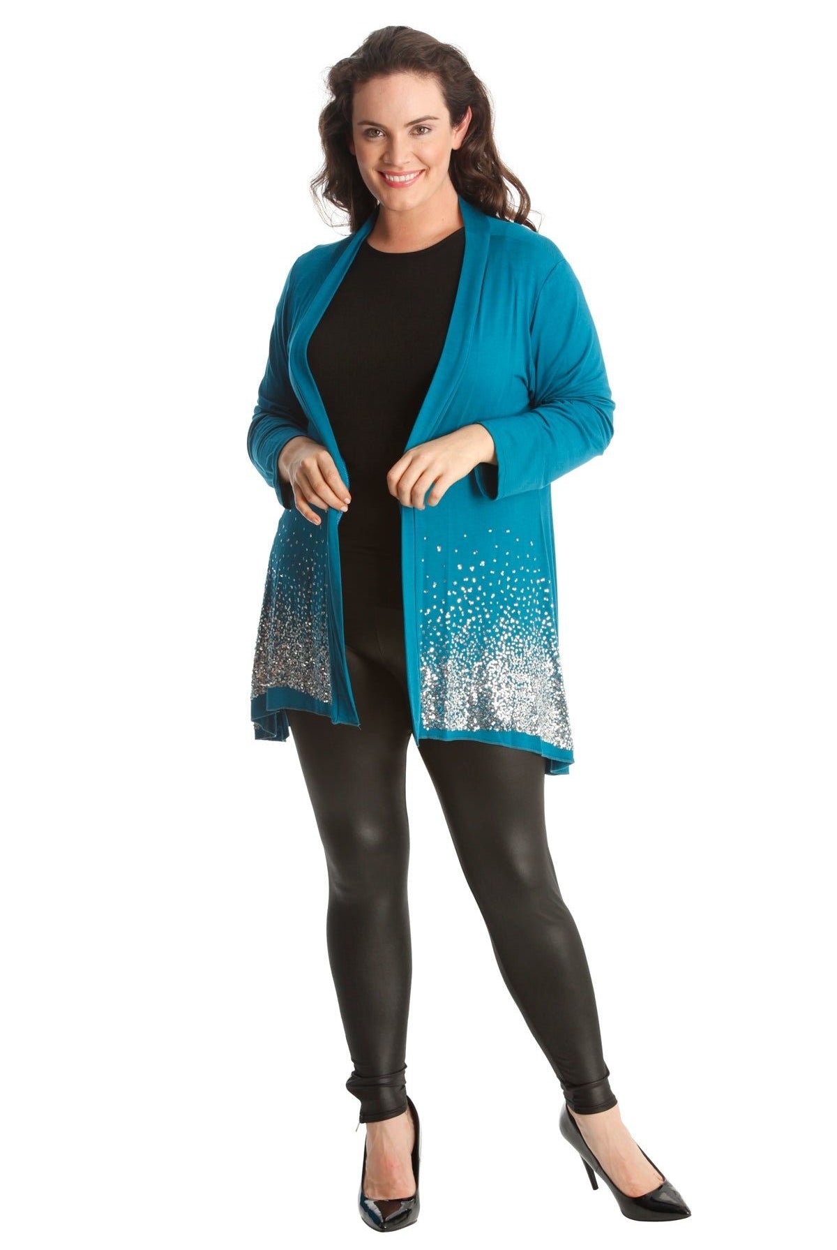 Sequin Sparkle Open Cardigan cardigan WearAll