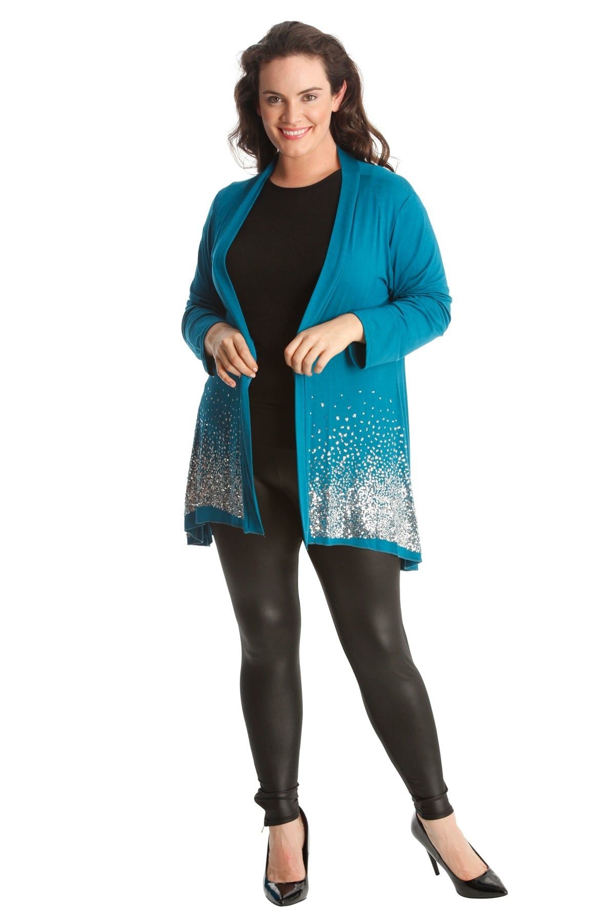 Sequin Sparkle Open Cardigan cardigan WearAll