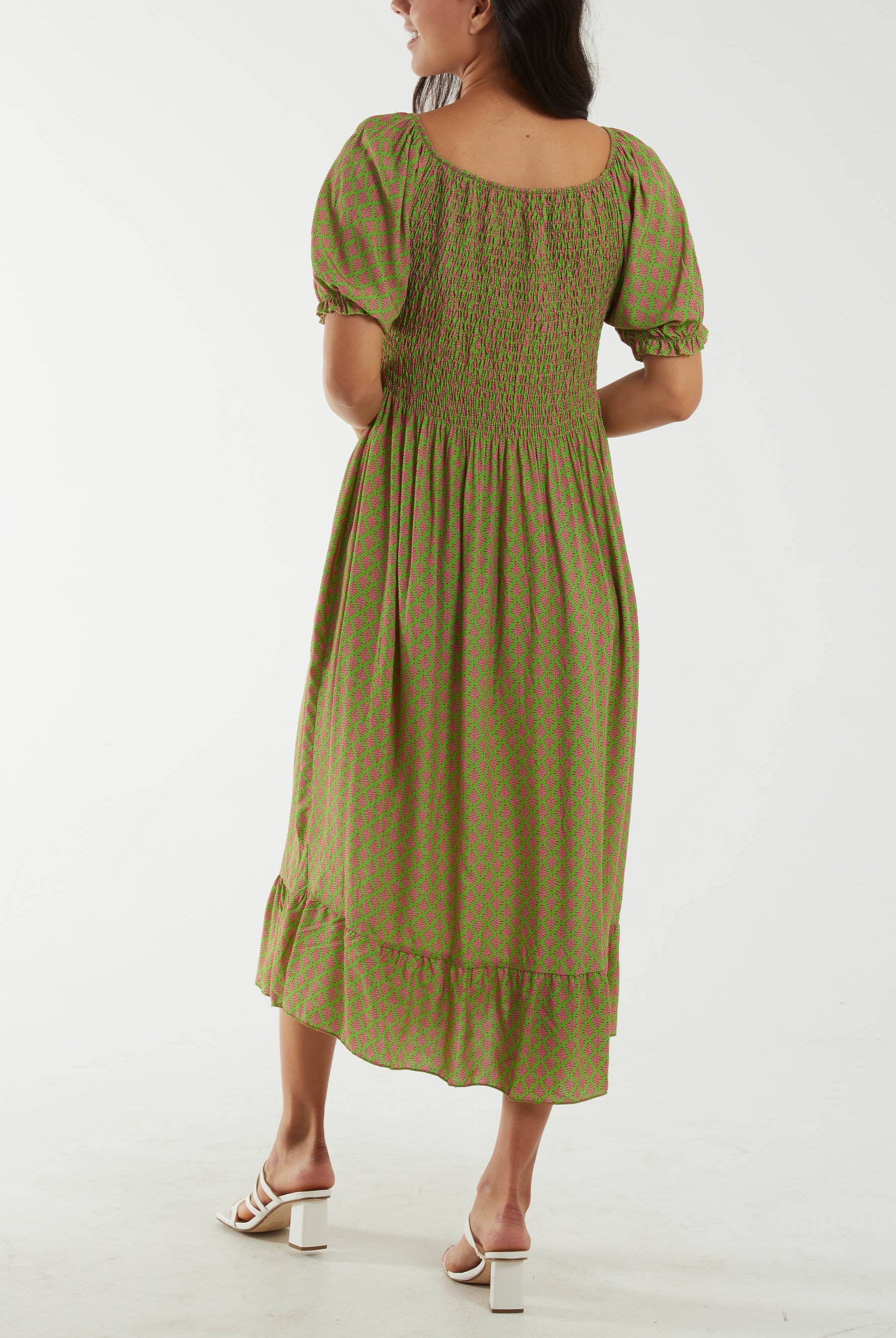 Dabu Print Midi Dress Dresses WearAll