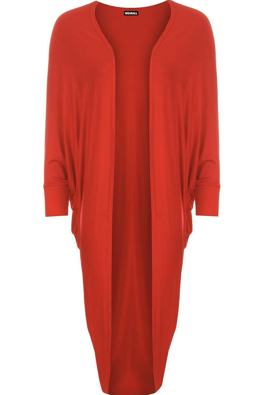 Batwing Long Open Cardigan Top Maxi Cardigan WearAll