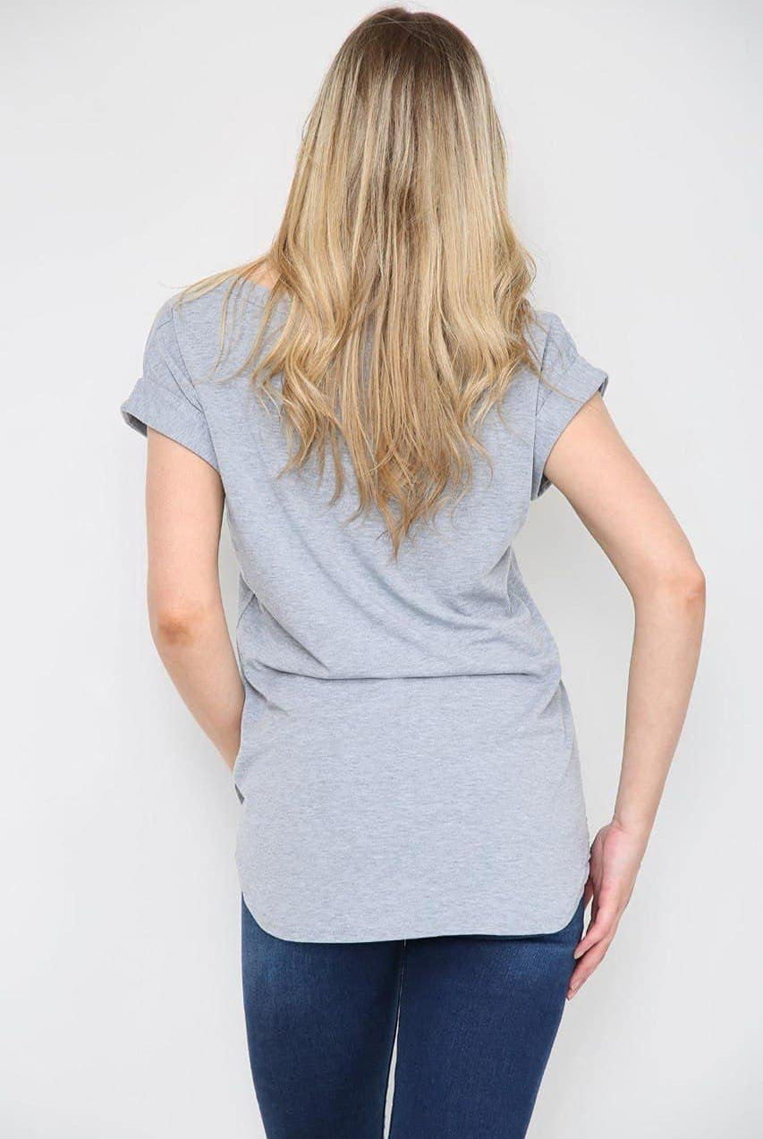 New York Slogan Print Short SleeveT-Shirt Top Tops WearAll