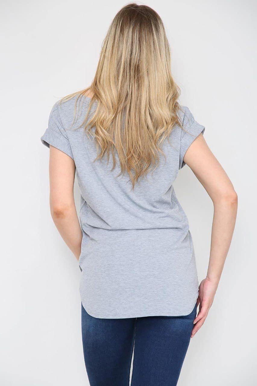 New York Slogan Print Short SleeveT-Shirt Top Tops WearAll