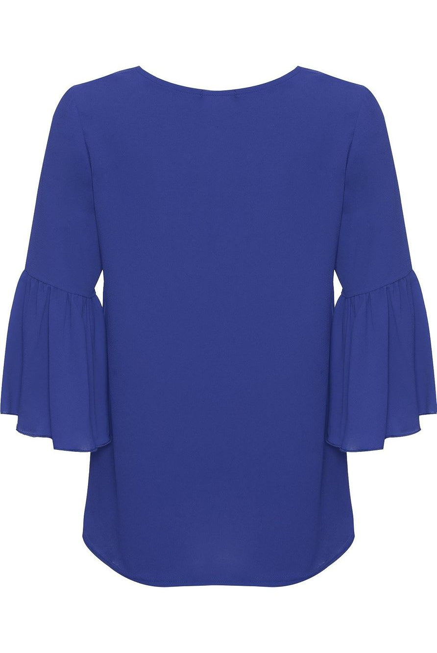 Plus Flared Bell Sleeve Crepe Top Tops WearAll