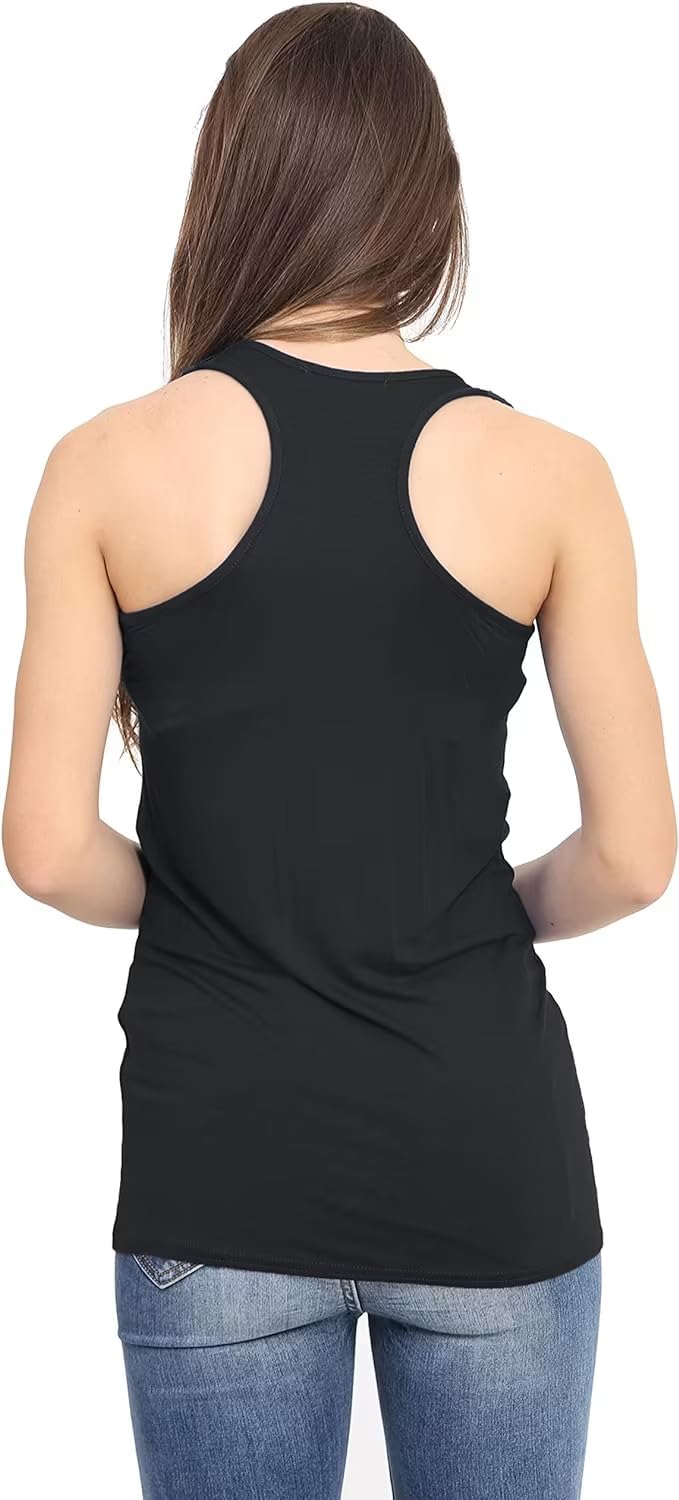 Racer Back Bodycon Vest Top Top WearAll