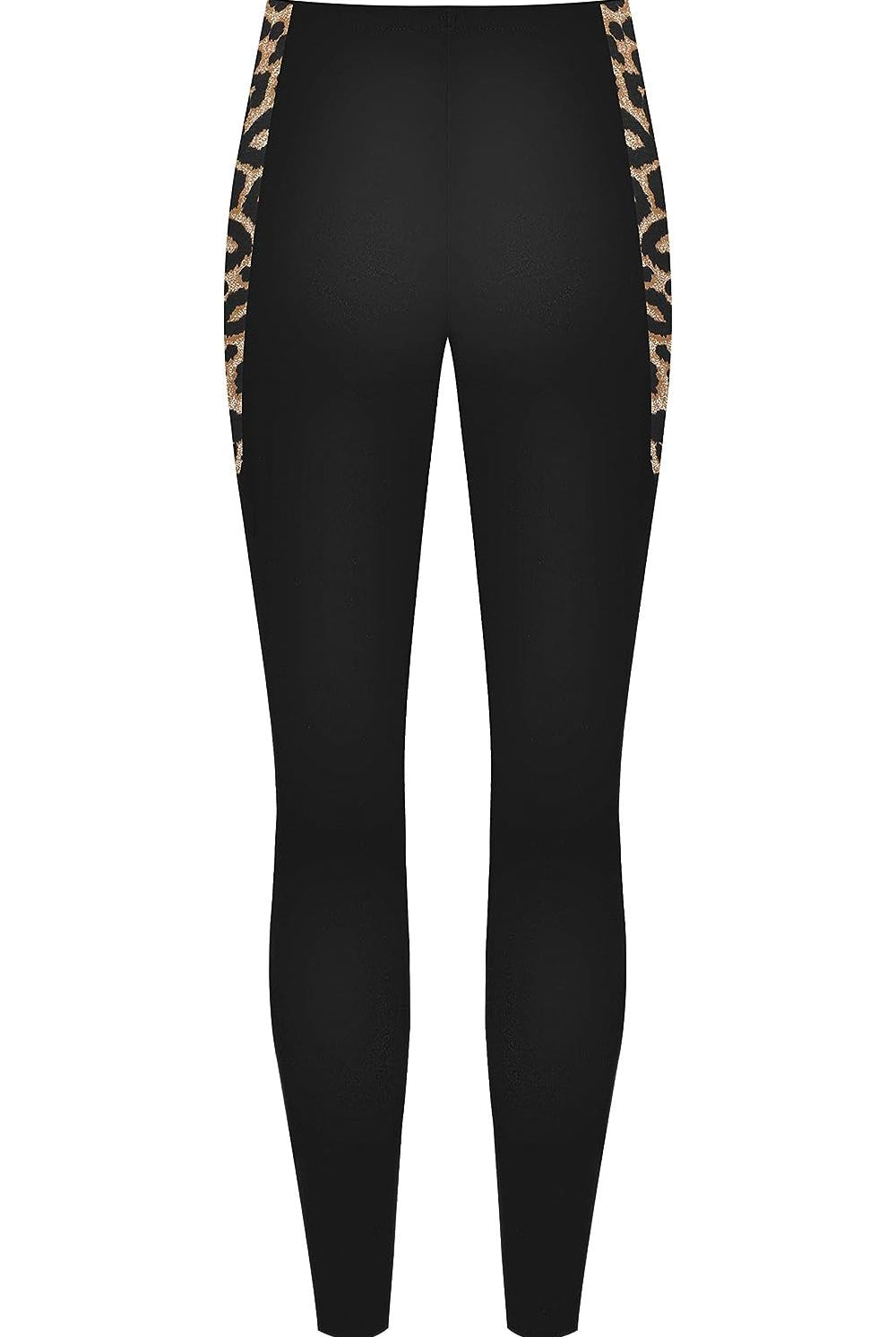 Print Side Stripe High Waist Leggings Leggings WearAll