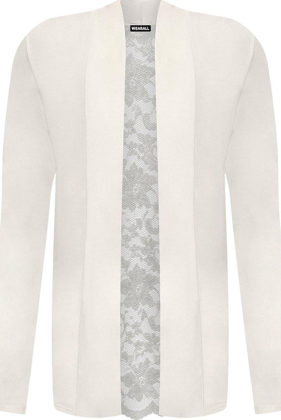 Floral Lace Back Cardigan Open Top cardigan WearAll