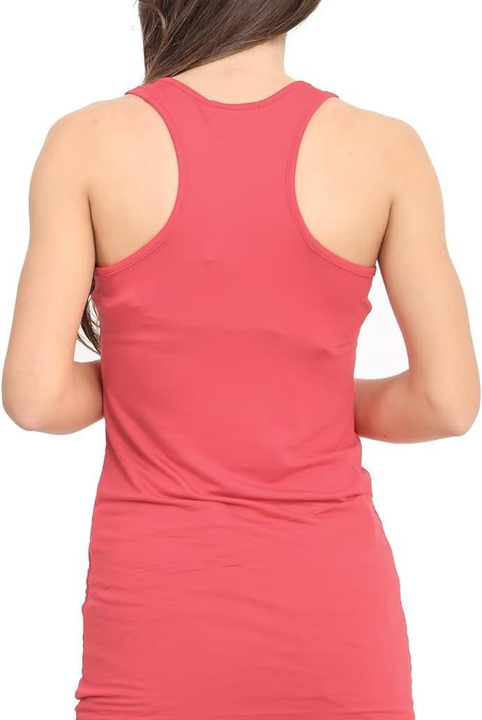 Racer Back Bodycon Vest Top Top WearAll