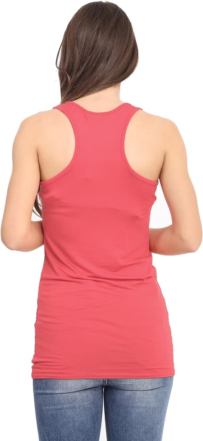 Racer Back Bodycon Vest Top Top WearAll