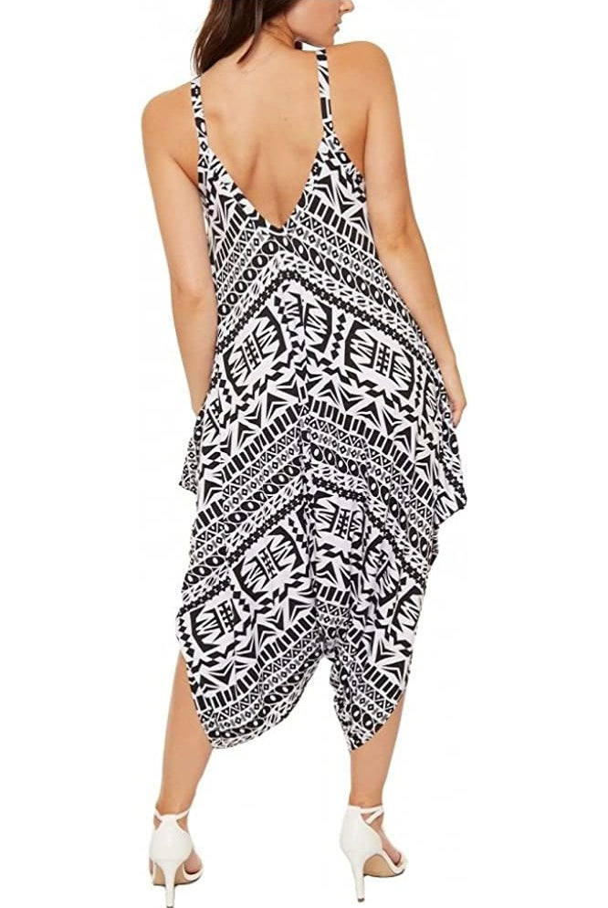 Plus Size Lagenlook Strappy Baggy Harem Jumpsuit 16-22 Jumpsuit WearAll