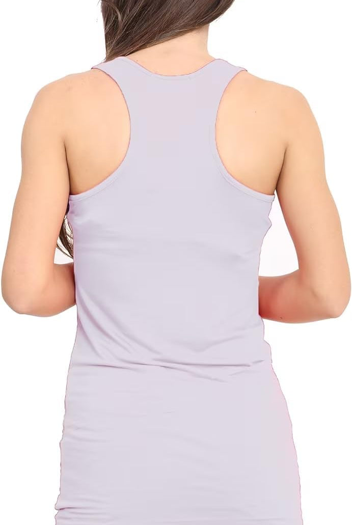 Racer Back Bodycon Vest Top Top WearAll