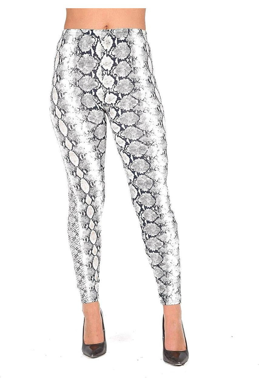Snake Print Leggings Leggings WearAll 8-10 Snake Print