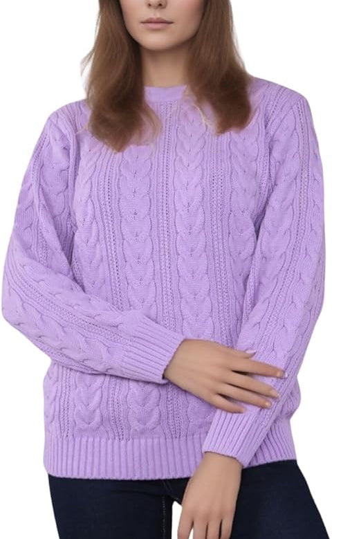 Women's Chain Link Jumper Jumper WearAll Lilac 8-10