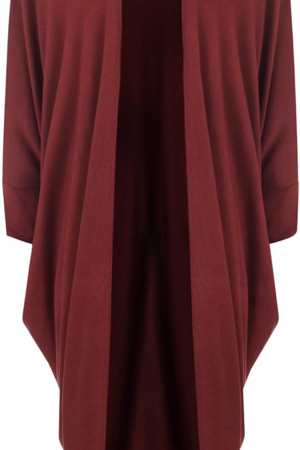 Plus Size Batwing Long Open Cardigan Top Maxi Cardigan WearAll