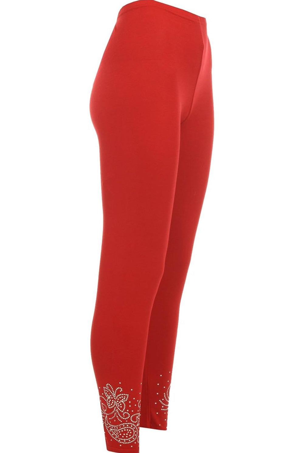 Plus Size Foil Printed Leggings Leggings WearAll