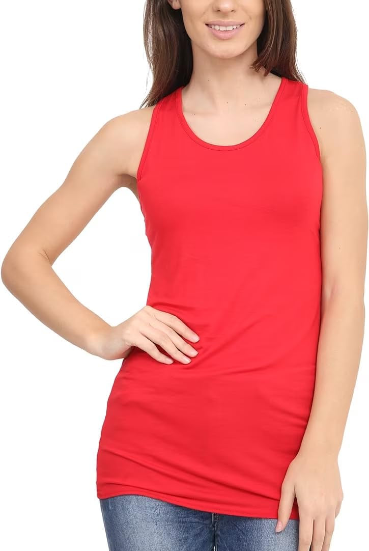 Racer Back Bodycon Vest Top Top WearAll