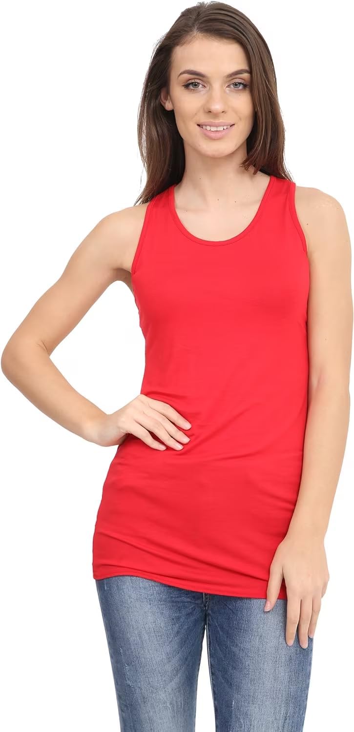 Racer Back Bodycon Vest Top Top WearAll