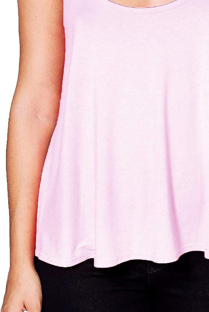 Plus Size Cami Strappy Sleeveless Swing Vest Top Tops WearAll