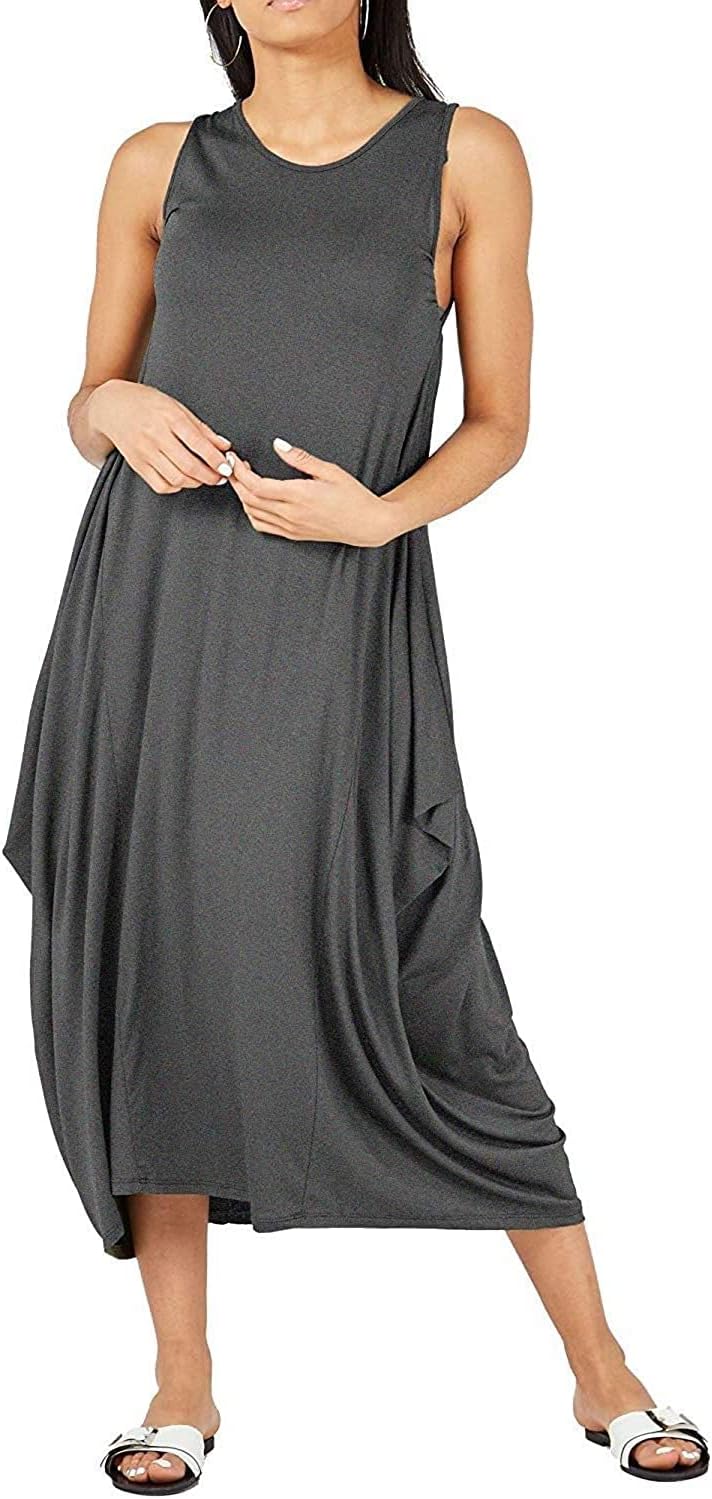 Lagenlook Parachute Dress Dresses WearAll Charcoal One Size Fits (10-20)