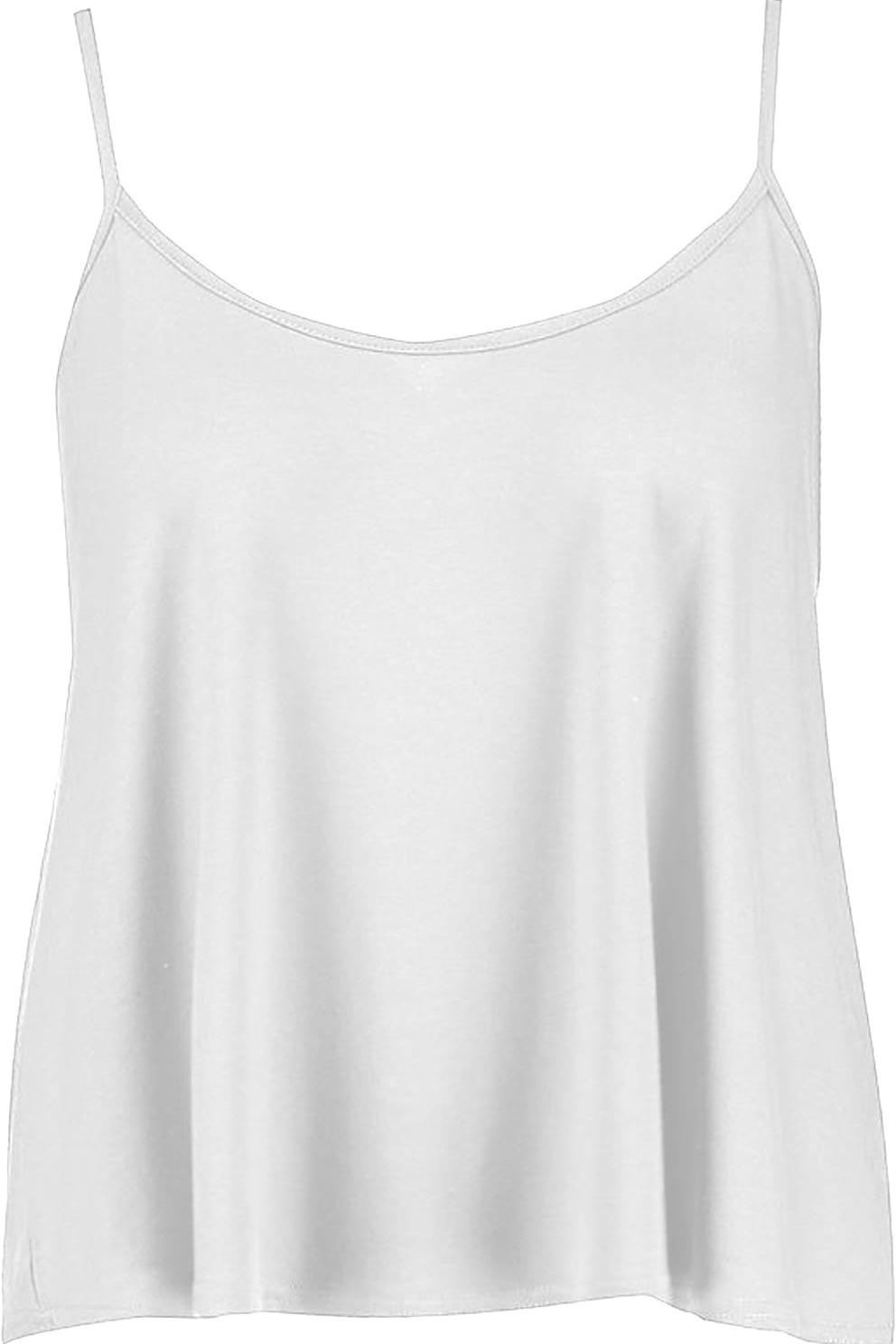 Cami Strappy Sleeveless Swing Vest Top Tops WearAll