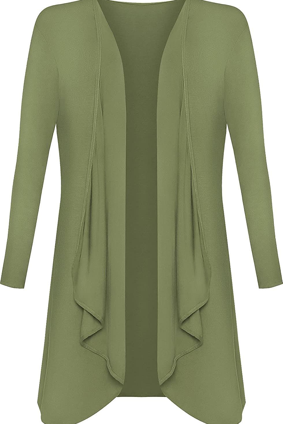 Open Waterfall Cardigan cardigan WearAll Khaki 16-18