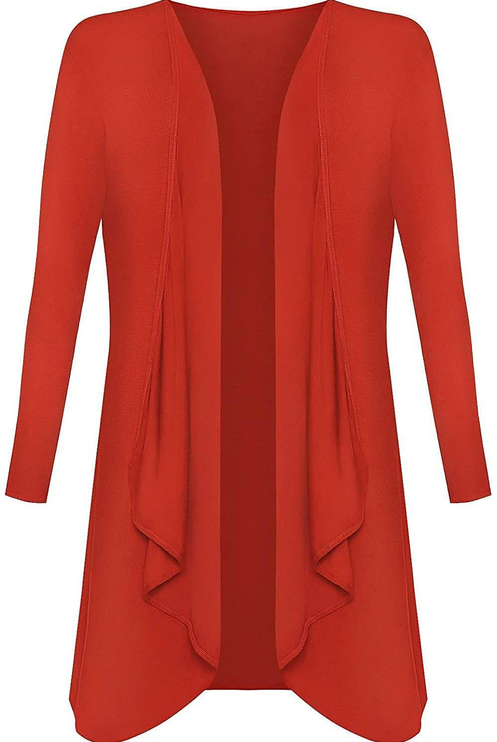 Open Waterfall Cardigan cardigan WearAll Rust 16-18