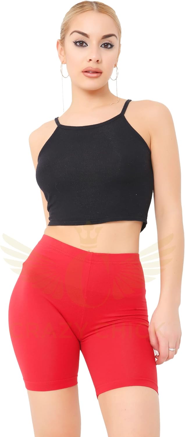 Cycling Short Cotton Shorts WearAll Red S-M