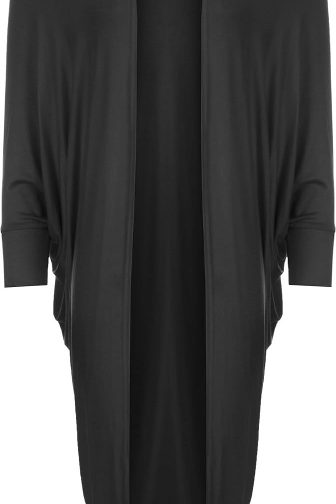 Plus Size Batwing Long Open Cardigan Top Maxi Cardigan WearAll