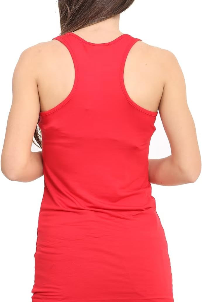 Racer Back Bodycon Vest Top Top WearAll