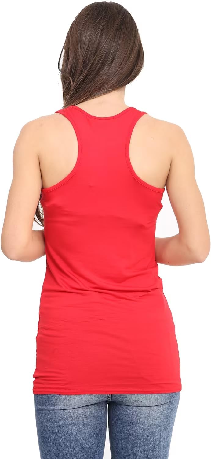 Racer Back Bodycon Vest Top Top WearAll