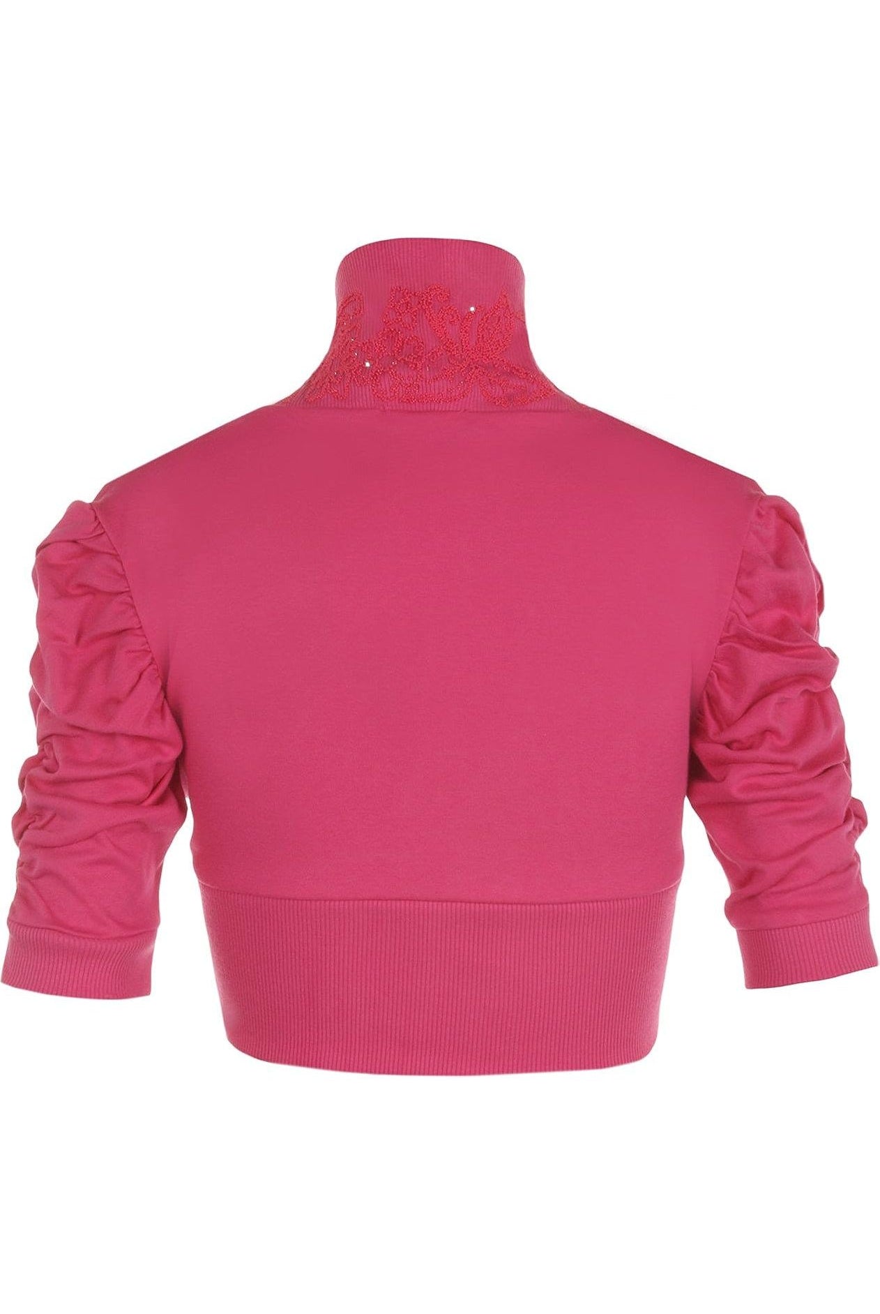 Puff Sleeve Beaded Shrug Tops WearAll