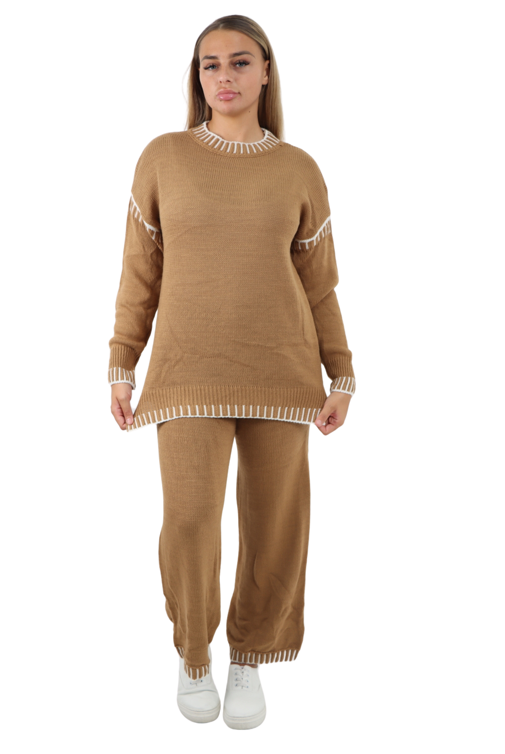 Italian Patch Knitted Co-Ord Set Tracksuit Dress WearAll