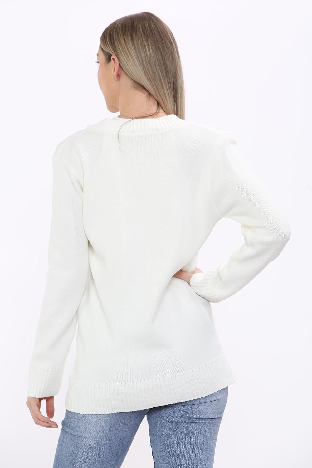 Women Knitted Plain Cardigan Knitted Cardigan WearAll