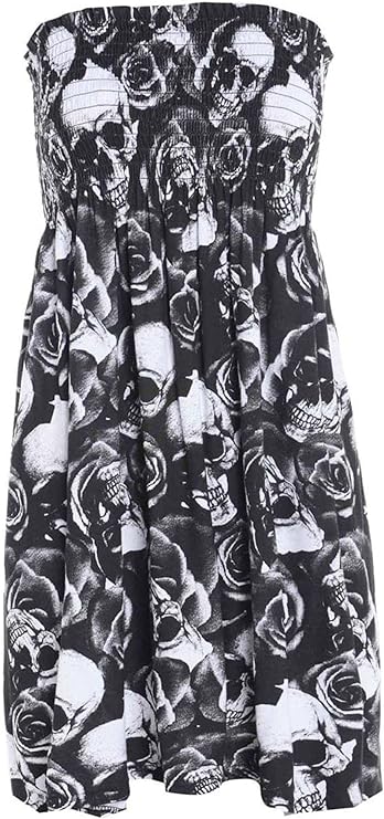 Printed Bandeau Boobtube Sheering Top Top WearAll