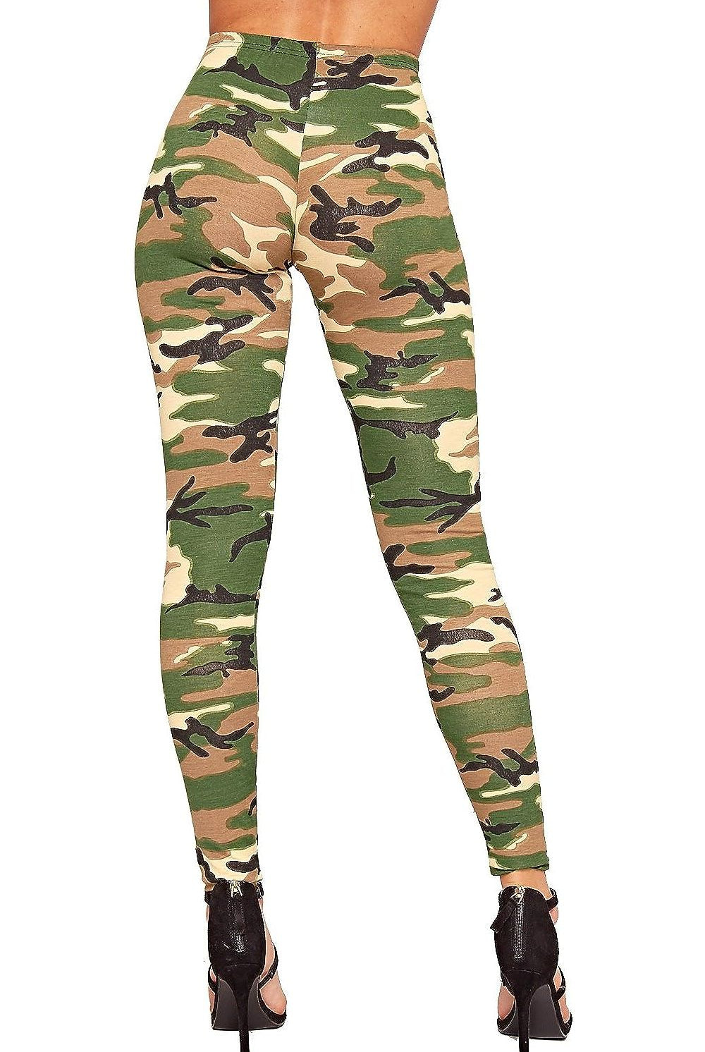 Camouflage Full Length Long Army Leggings Leggings WearAll