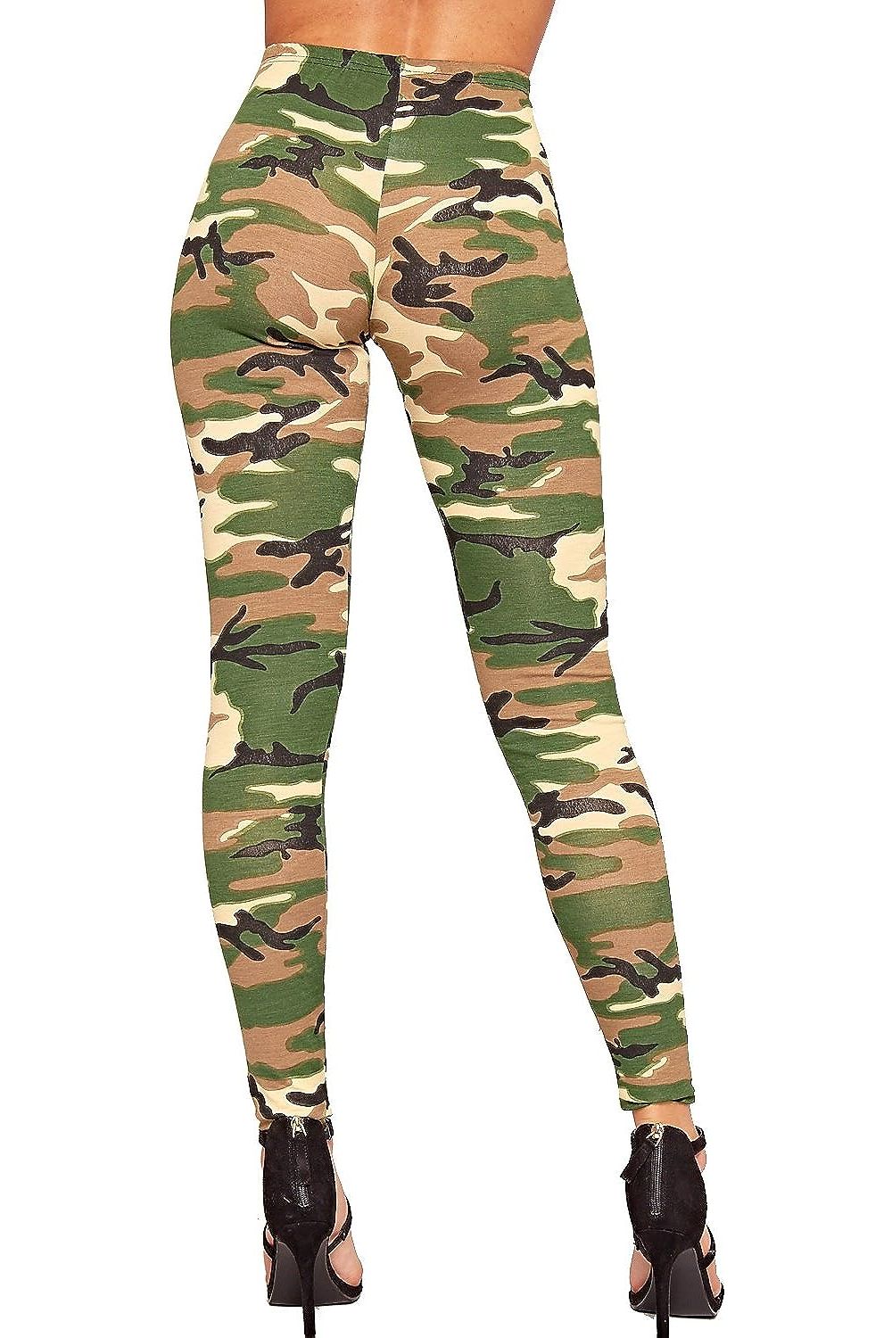 Camouflage Full Length Long Army Leggings Leggings WearAll